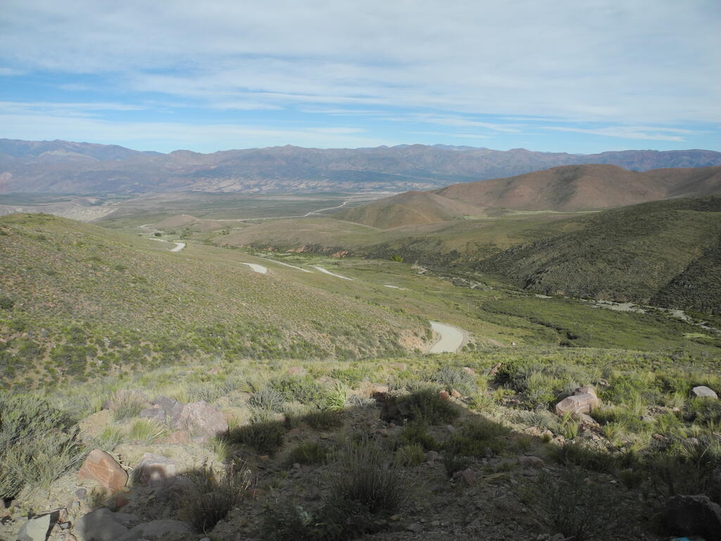 R&uuml;ckblick auf die Stra&szlig;e zum Mirador de Hornocal