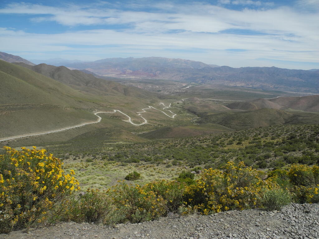 Die Stra&szlig;e zur&uuml;ck nach Humahuaca