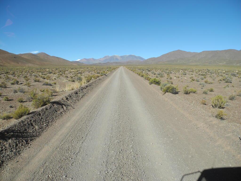 Landschaft an der Stra&szlig;e von El Toro nach Cachi&ntilde;al