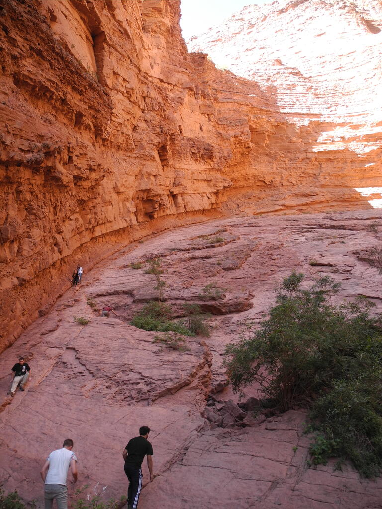 Blick in den oberen Teil der Schlucht