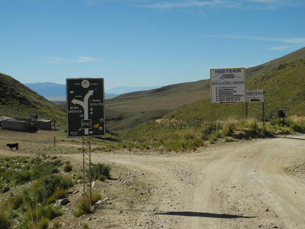 Abzweig zur Mina Santa Rita