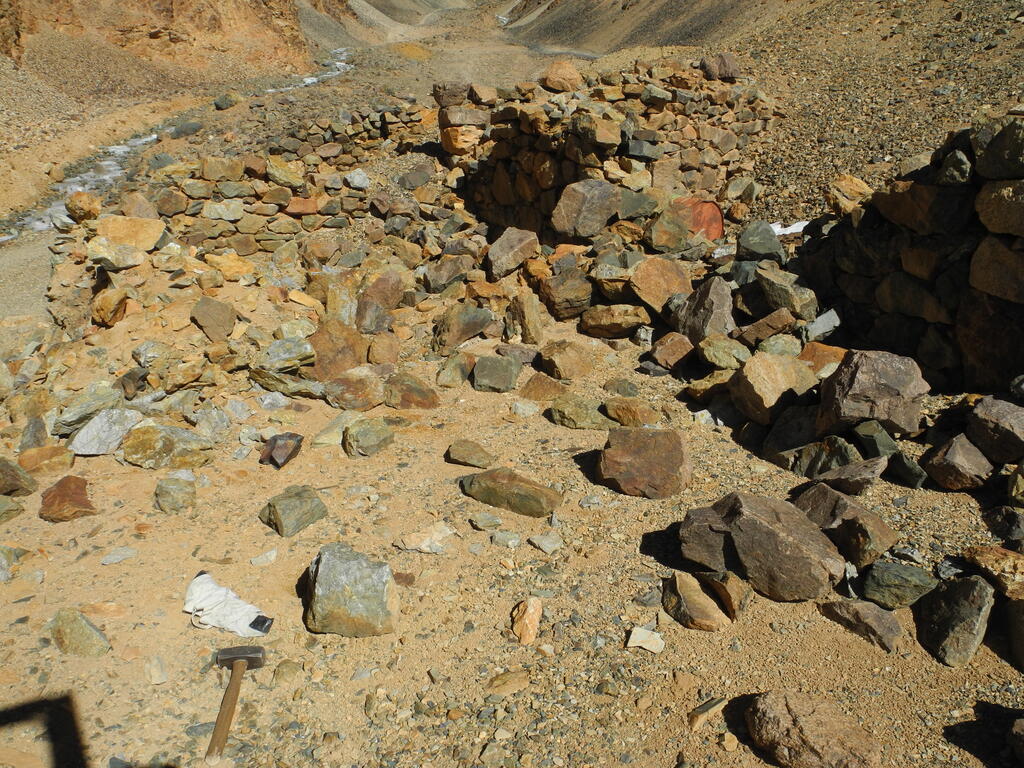 Die ersten Funde an der obersten Halde