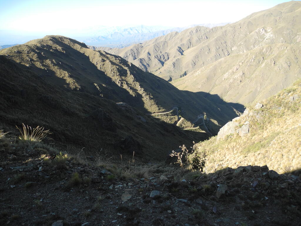R&uuml;ckblick auf den unteren Teil des Fahrwegs